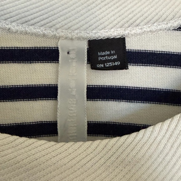 TOPSHOP Striped Long Sleeve Top with Polka Dots - Picture 2 of 4